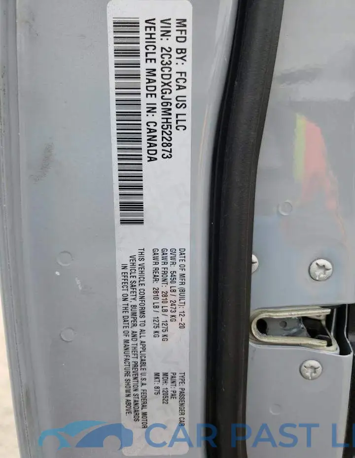 2C3CDXGJ6MH522873# 13