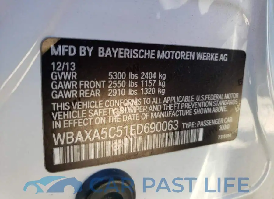 WBAXA5C51ED690063# 13