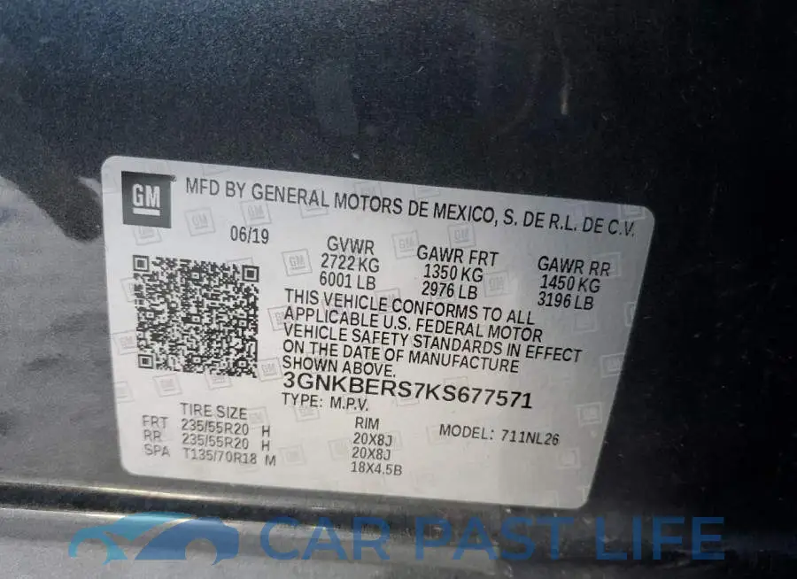 3GNKBERS7KS677571# 10