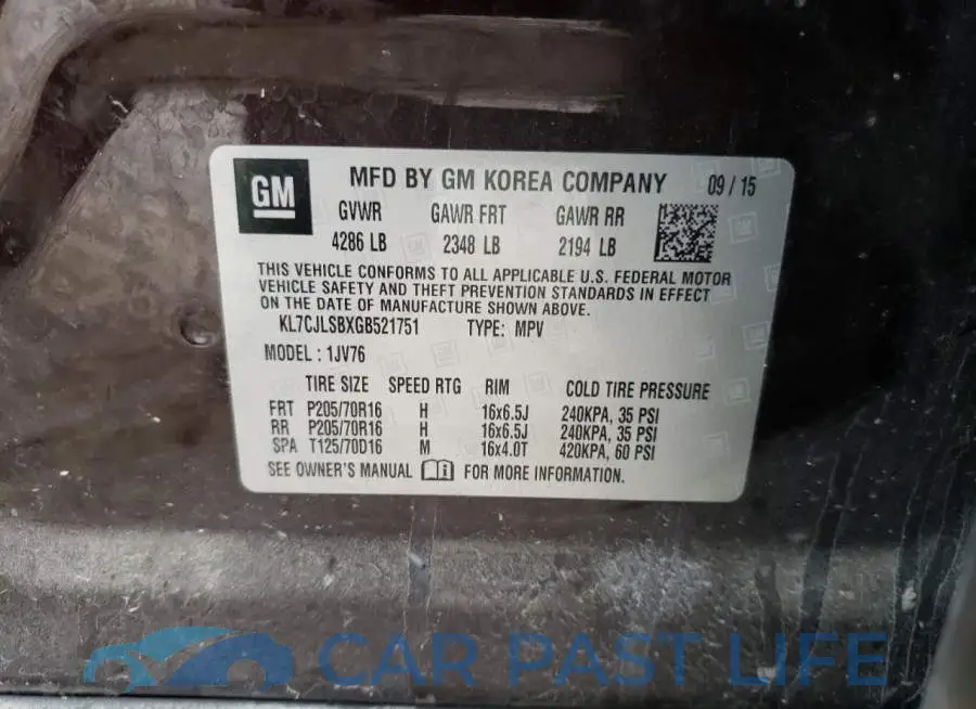 KL7CJLSBXGB521751# 13