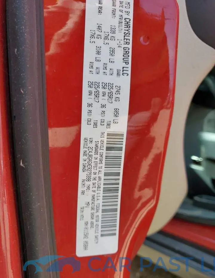 2C4JRGAGXER275998# 12