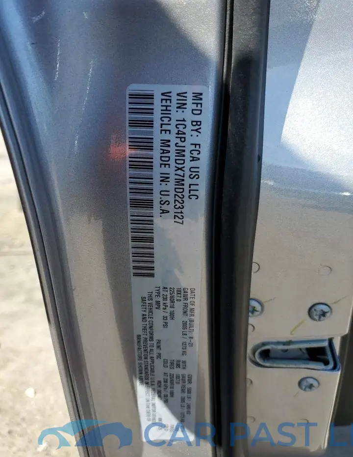1C4PJMDX7MD223127# 12