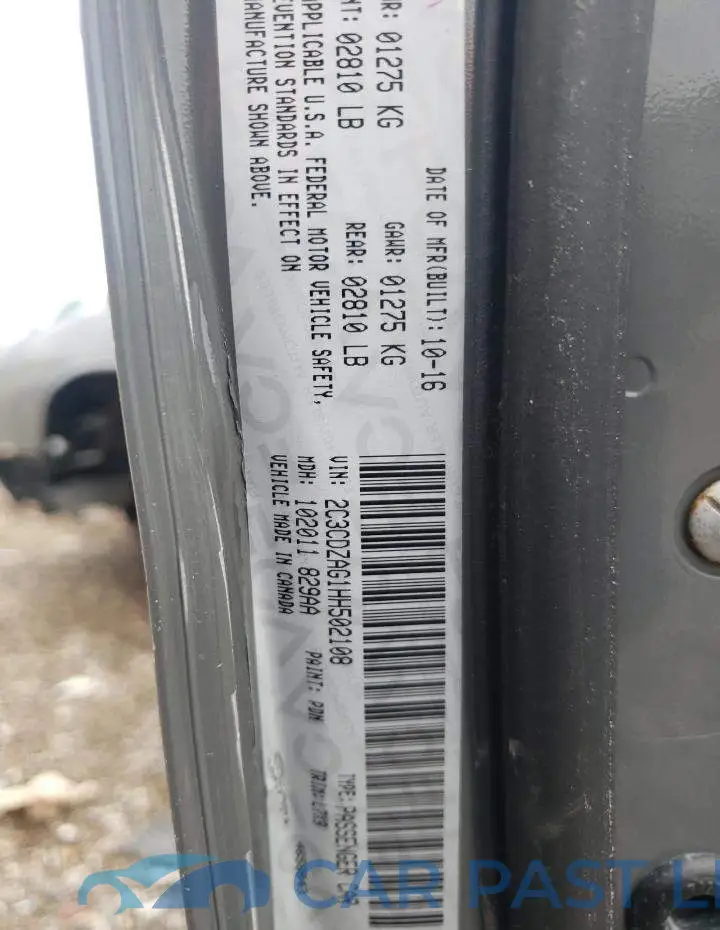 2C3CDZAG1HH502108# 13