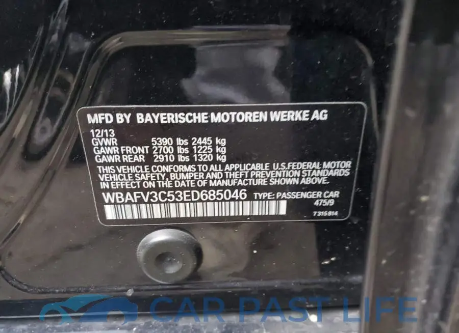 WBAFV3C53ED685046# 12