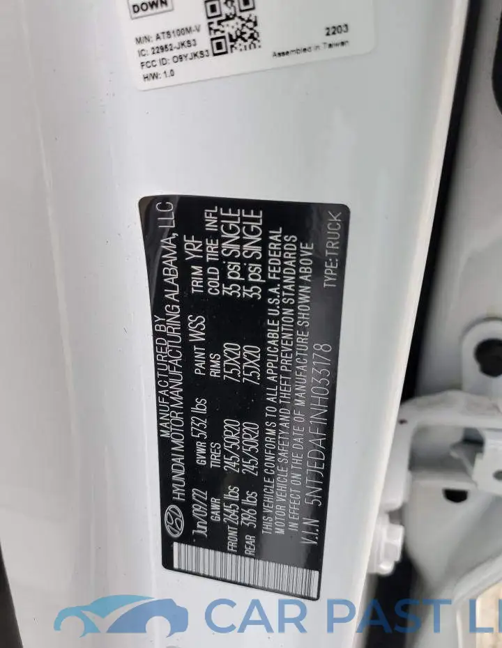 5NTJEDAF1NH033178# 13