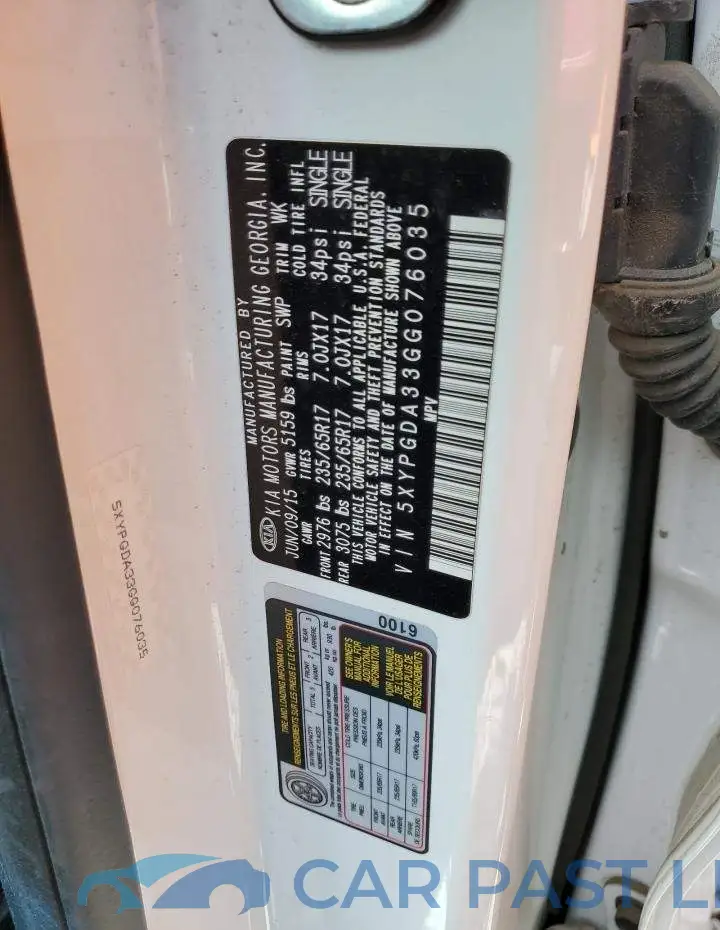 5XYPGDA33GG076035# 12