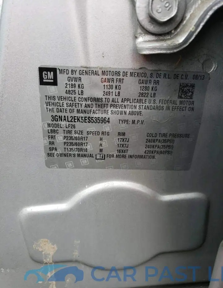 3GNAL2EK5ES535964# 12