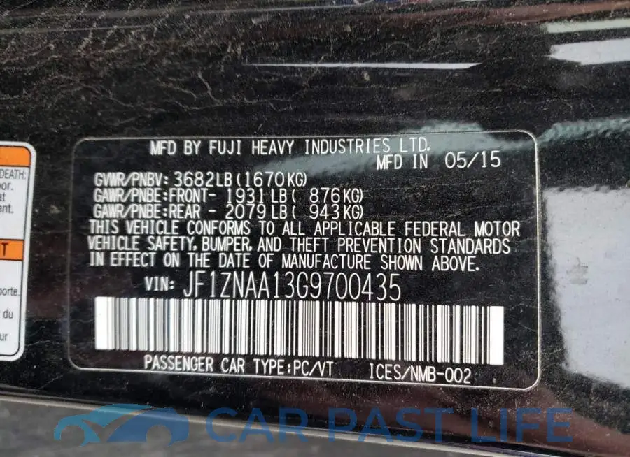 JF1ZNAA13G9700435# 12