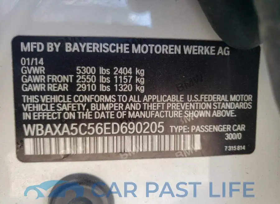 WBAXA5C56ED690205# 10