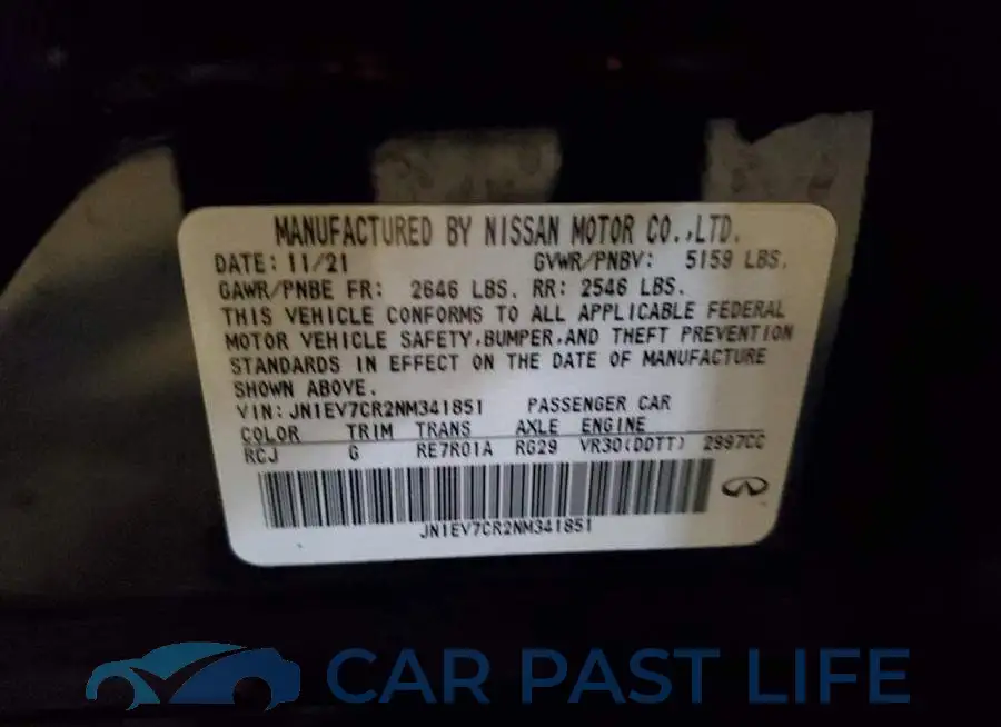 JN1EV7CR2NM341851# 12