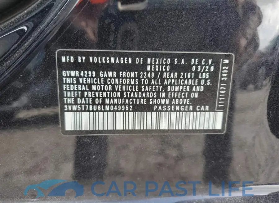3VW5T7BU6LM049952# 12