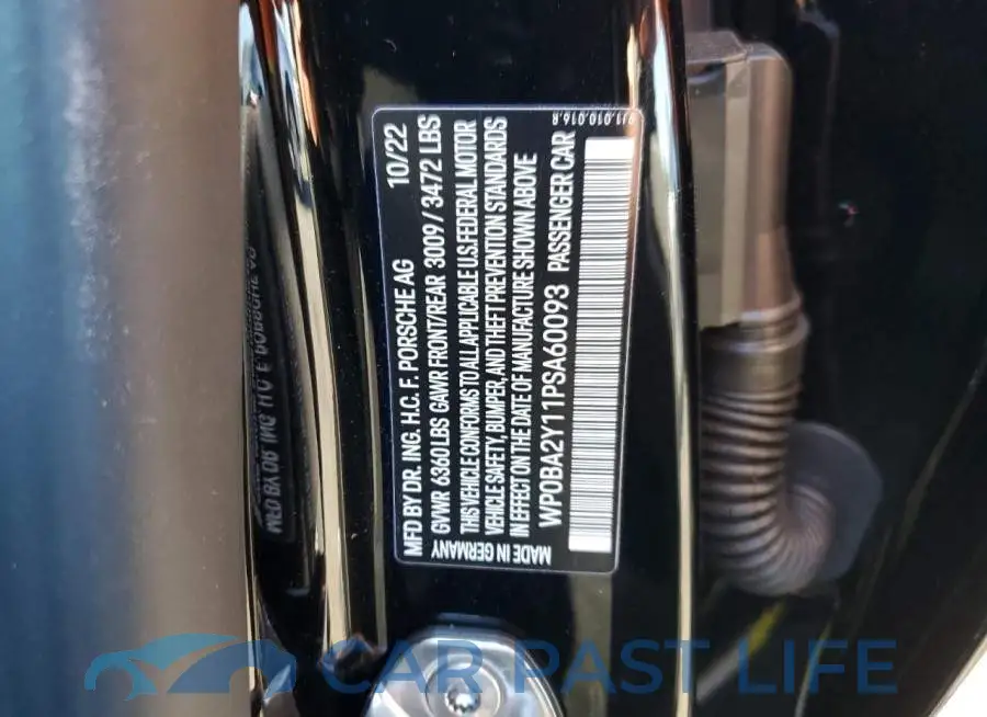 WP0BA2Y11PSA60093# 12
