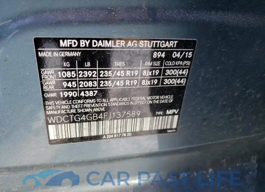 WDCTG4GB4FJ137589# 13