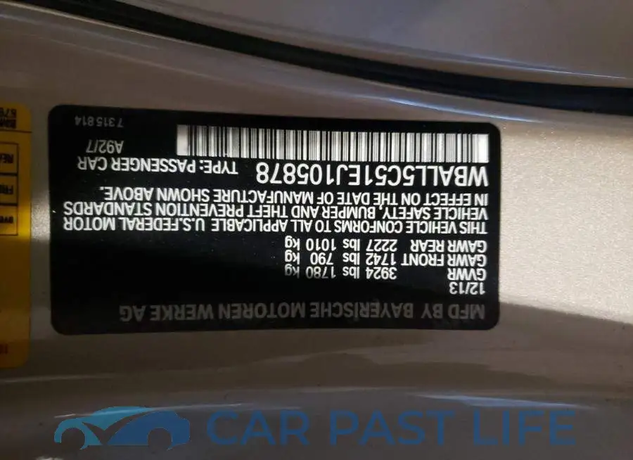 WBALL5C51EJ105878# 10
