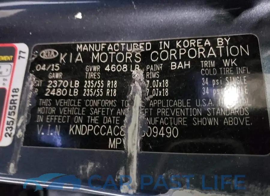KNDPCCAC8G7809490# 13