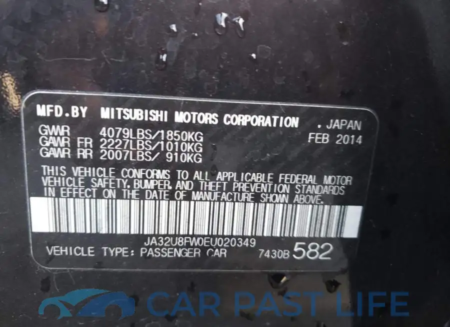 JA32U8FW0EU020349# 13