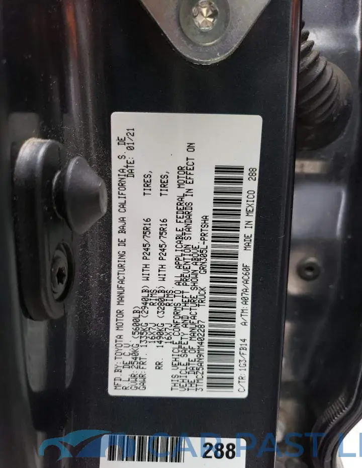 3TMCZ5AN9MM402287# 12