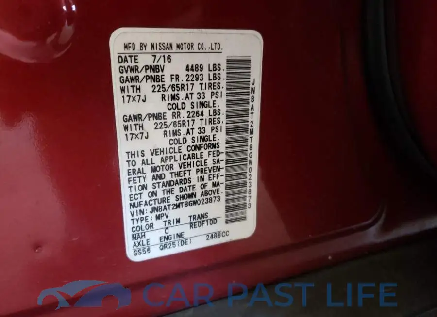 JN8AT2MT8GW023873# 14