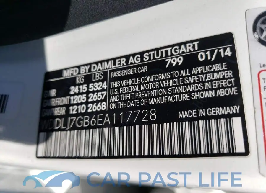 WDDLJ7GB6EA117728# 12
