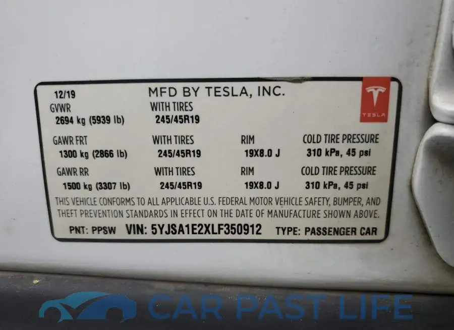 5YJSA1E2XLF350912# 12