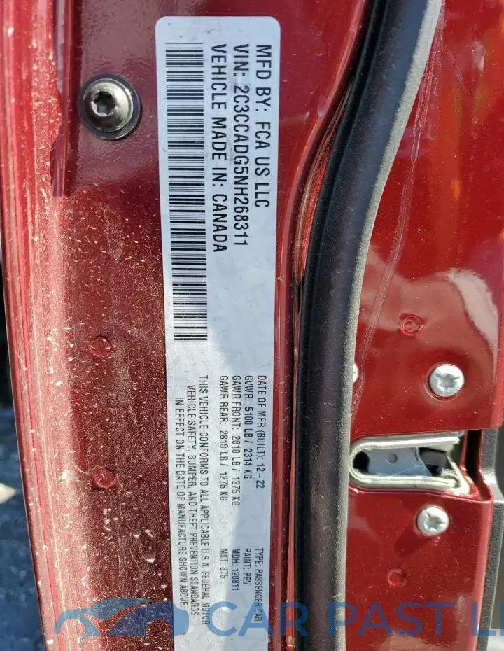 2C3CCADG5NH268311# 12