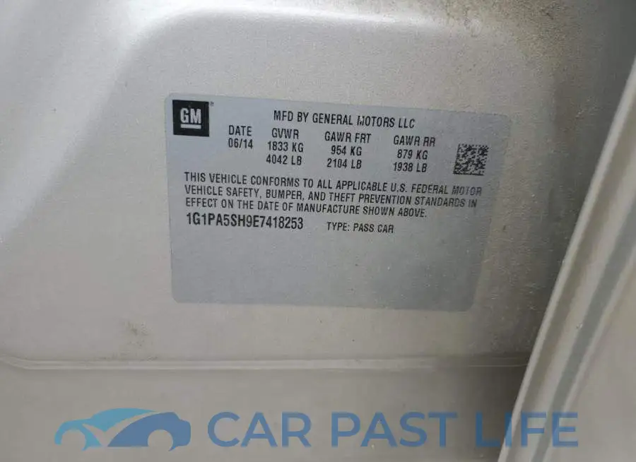 1G1PA5SH9E7418253# 12