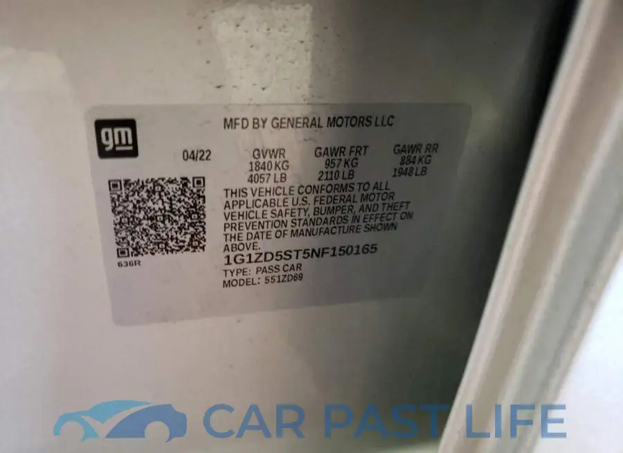 1G1ZD5ST5NF150165# 13