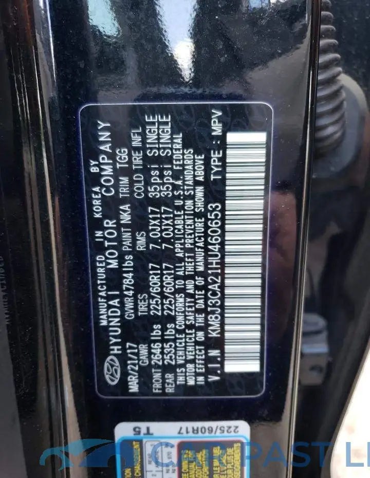 KM8J3CA21HU460653# 13