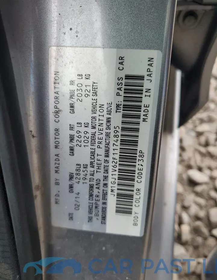 JM1GJ1V62F1174895# 12