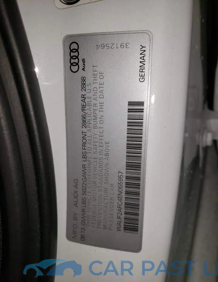 WAUF2AFC4EN055957# 12