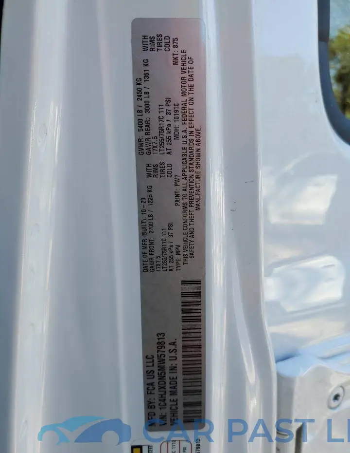 1C4HJXDN5MW579813# 13