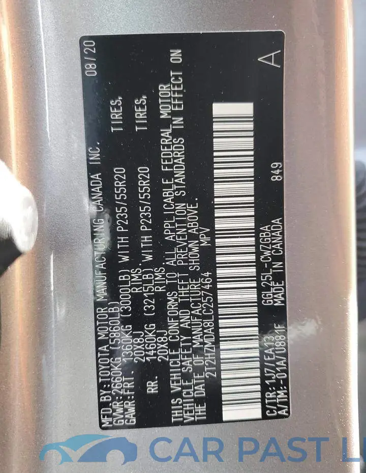 2T2HZMDA8LC257464# 13