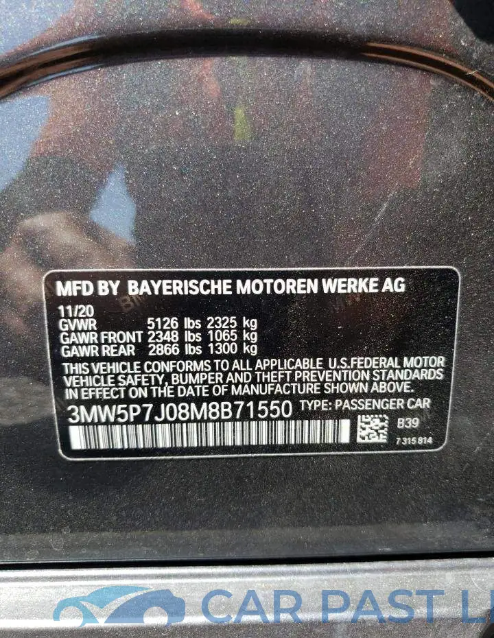 3MW5P7J08M8B71550# 13