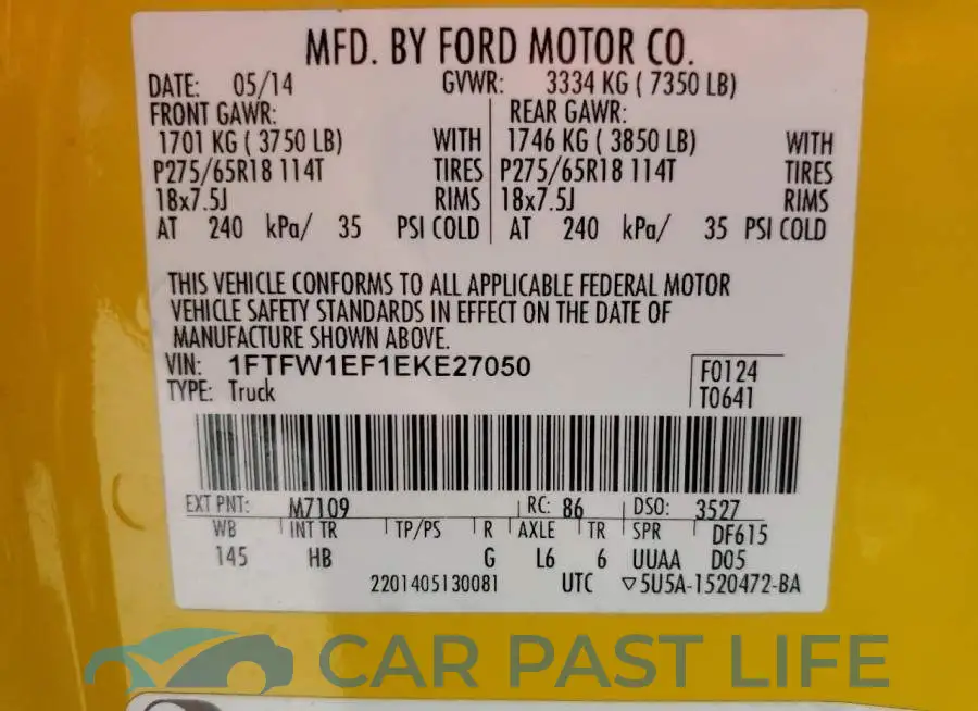 1FTFW1EF1EKE27050# 12