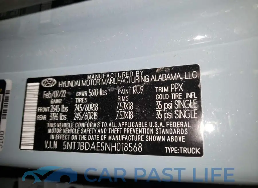 5NTJBDAE5NH018568# 13