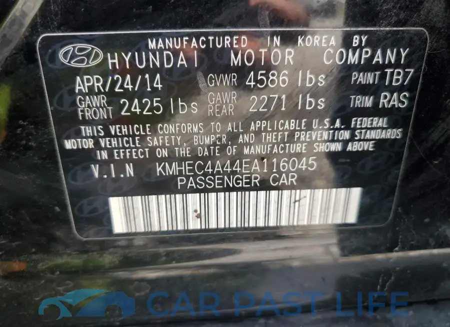 KMHEC4A44EA116045# 12