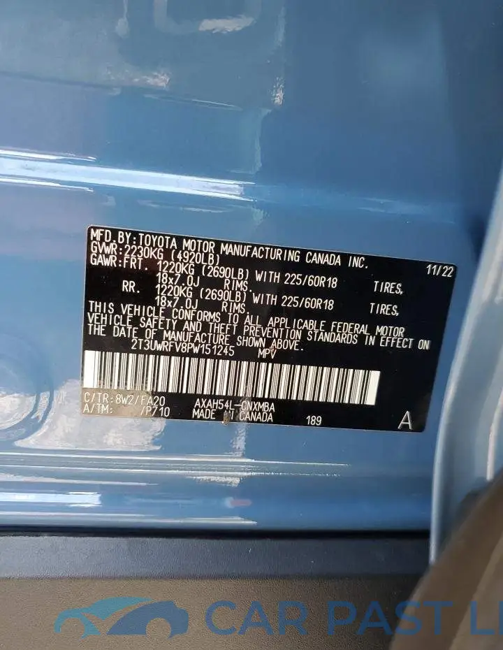 2T3UWRFV8PW151245# 13