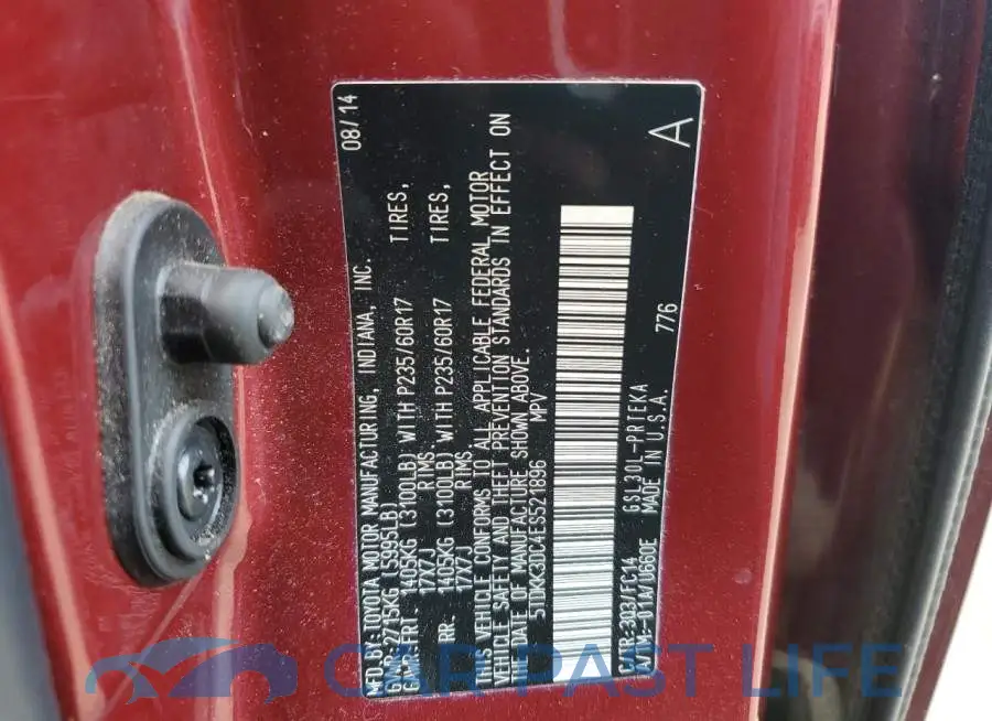 5TDKK3DC4ES521896# 13