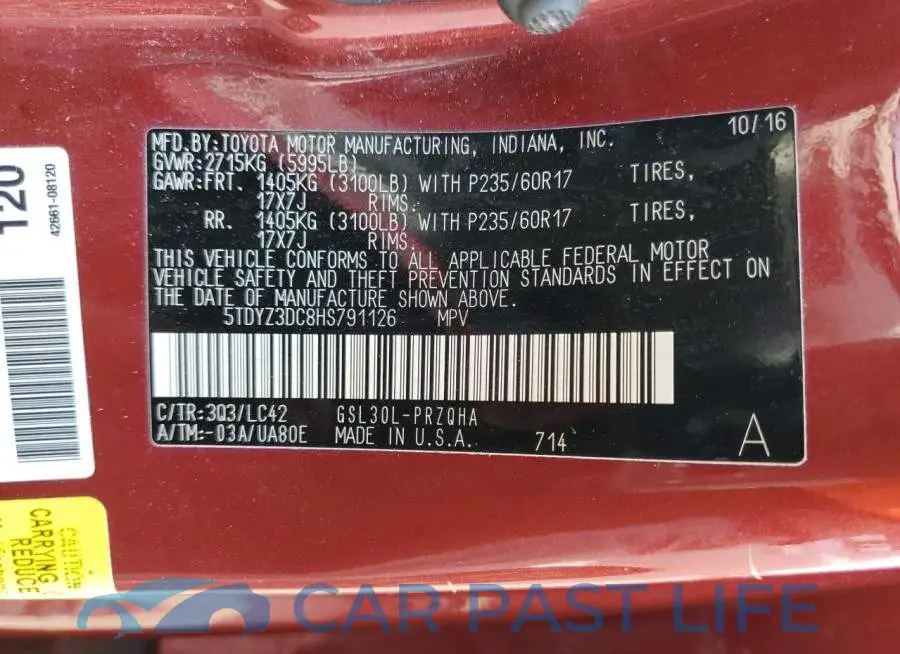 5TDYZ3DC8HS791126# 14