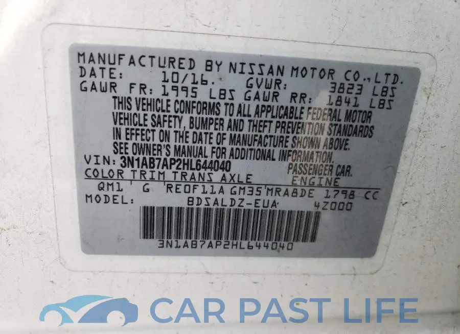 3N1AB7AP2HL644040# 12