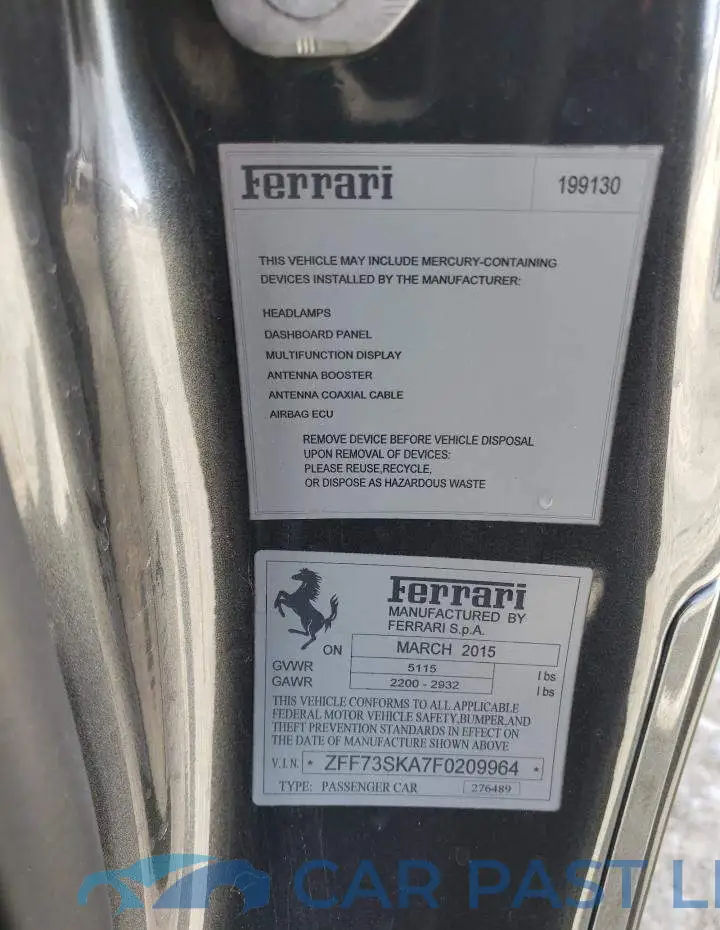 ZFF73SKA7F0209964# 13