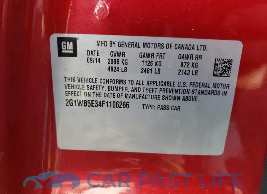 2G1WB5E34F1106266# 12
