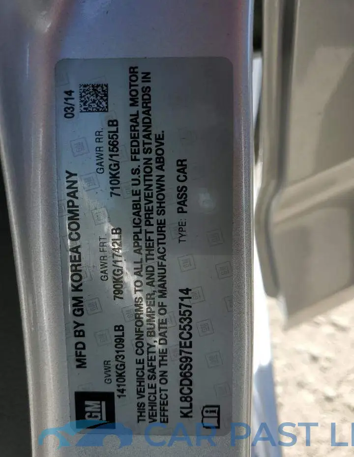 KL8CD6S97EC535714# 13