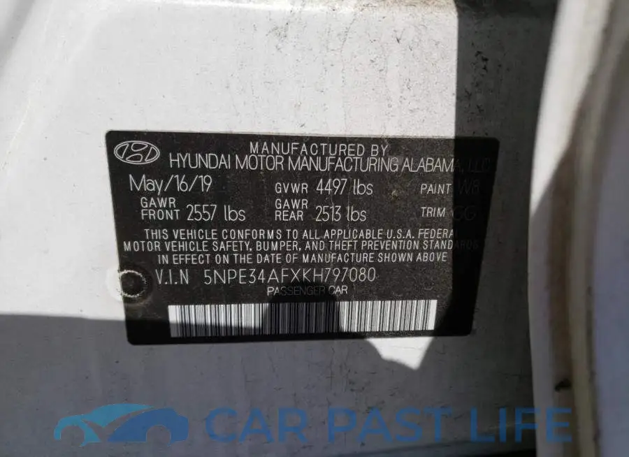 5NPE34AFXKH797080# 12