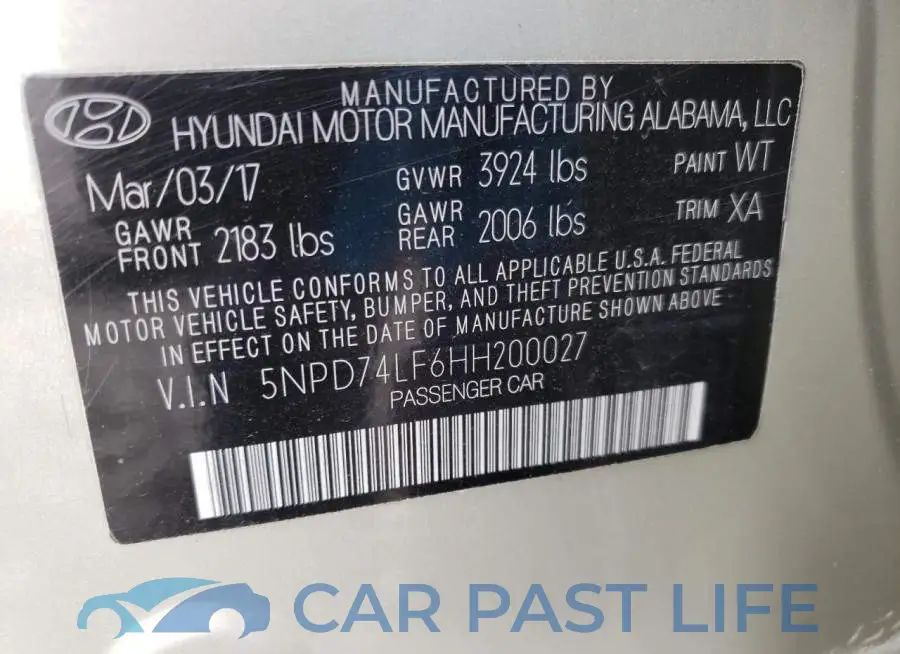 5NPD74LF6HH200027# 12