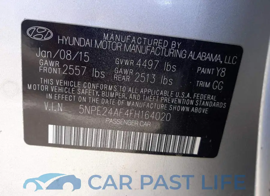 5NPE24AF4FH164020# 12
