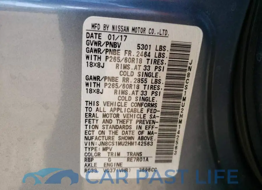 JN8CS1MU2HM142563# 13