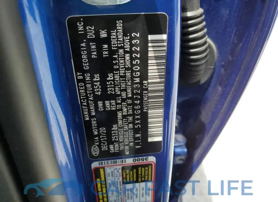 5XXG64J23MG052232# 12