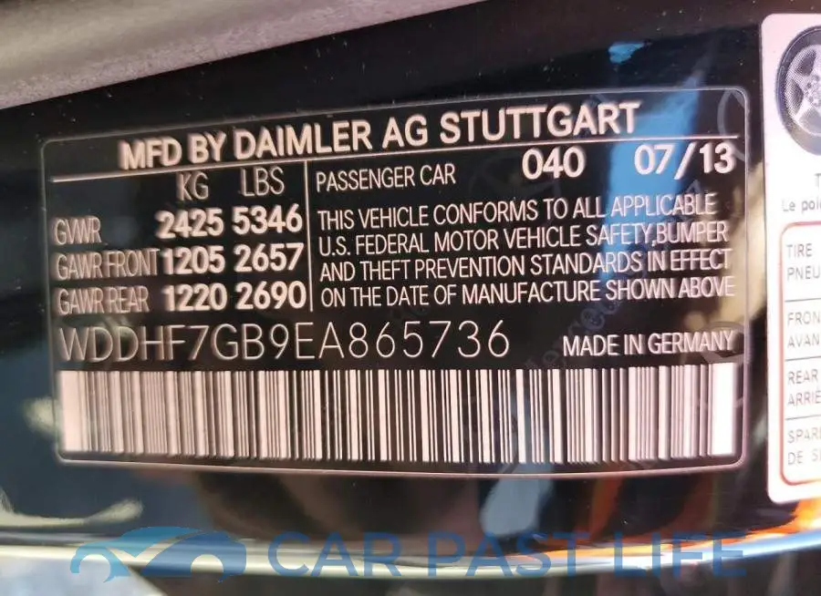 WDDHF7GB9EA865736# 10