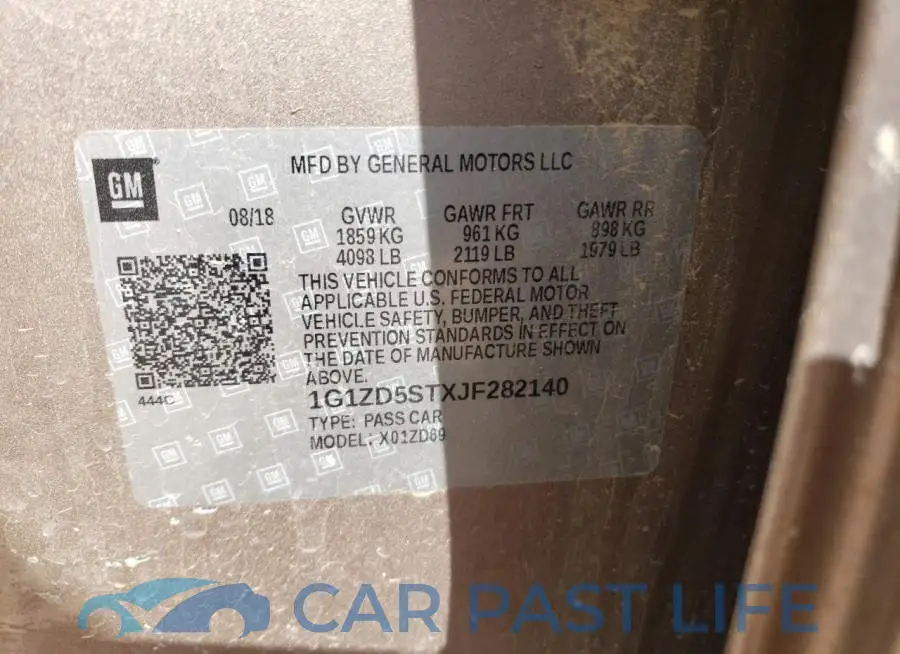1G1ZD5STXJF282140# 12